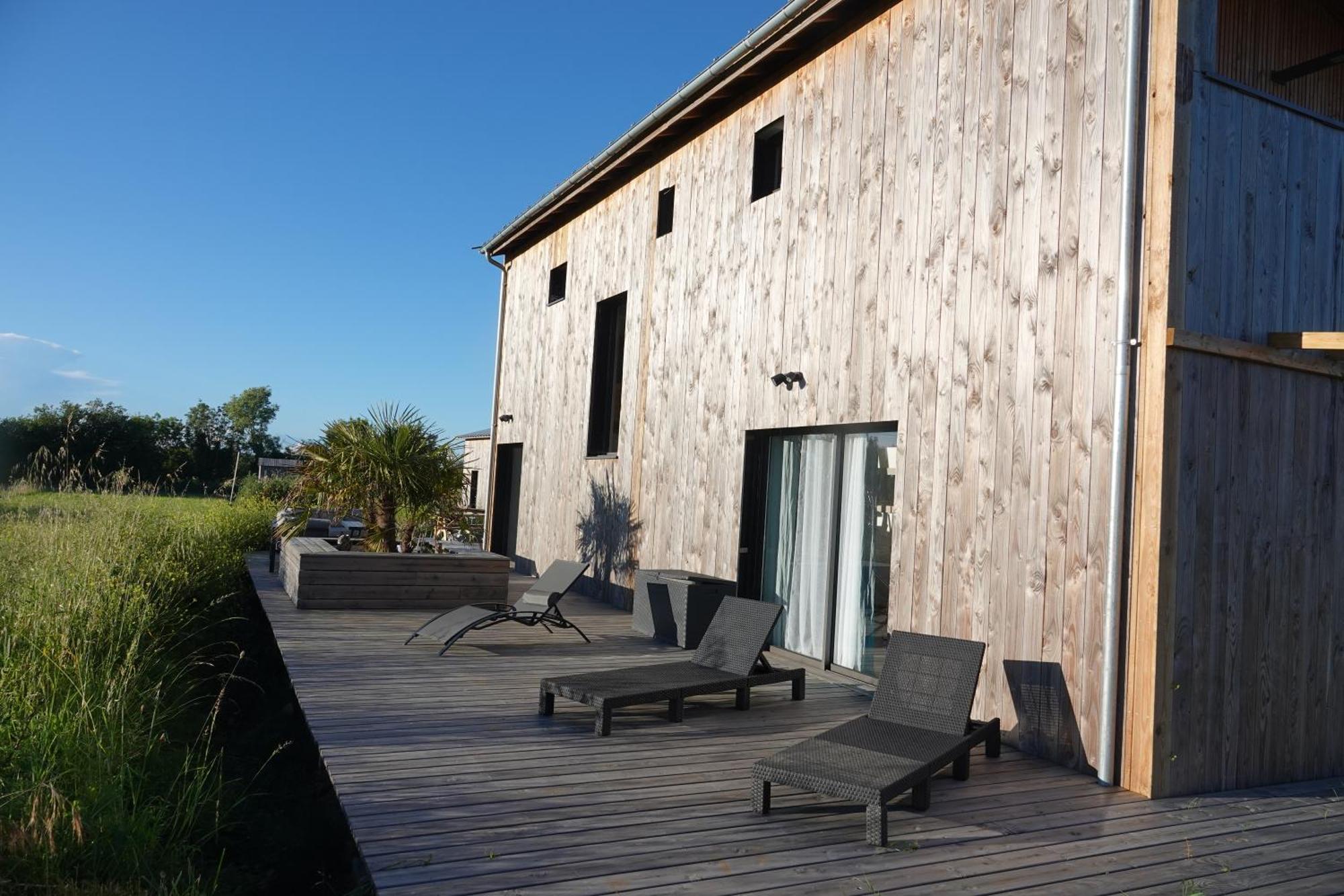 Maison Bois, Les Conches 10 Pers Longeville-sur-Mer Eksteriør bilde